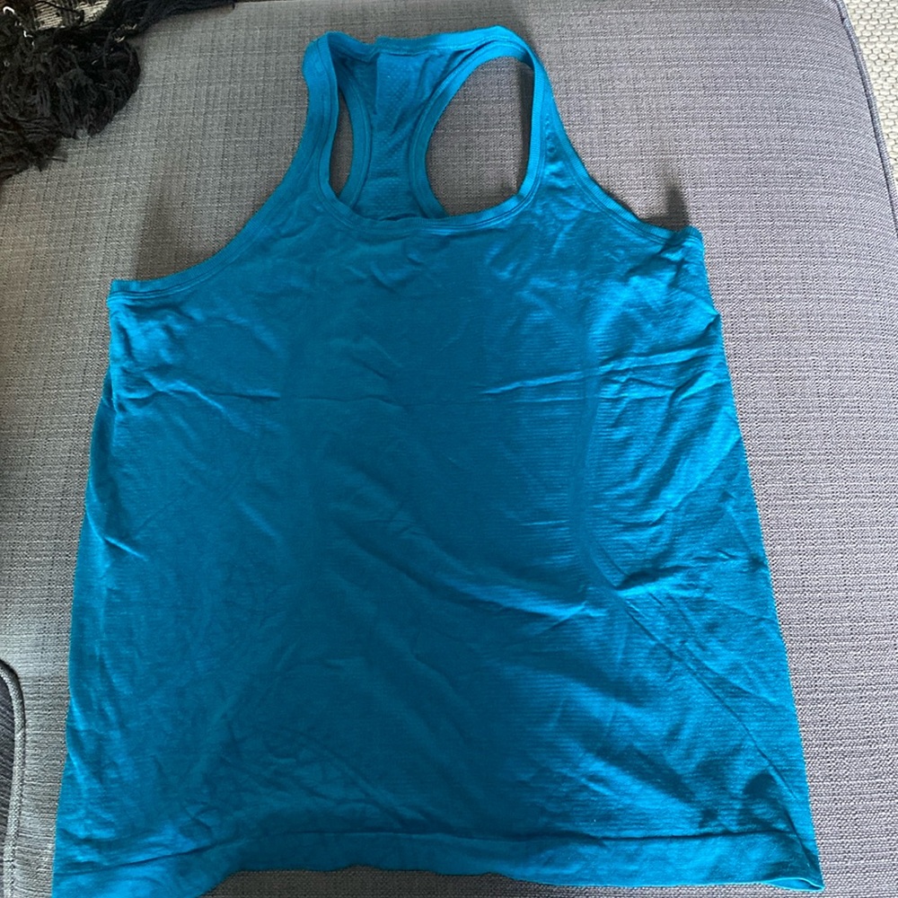 Lululemon swiftly tech racer back size 12 teal